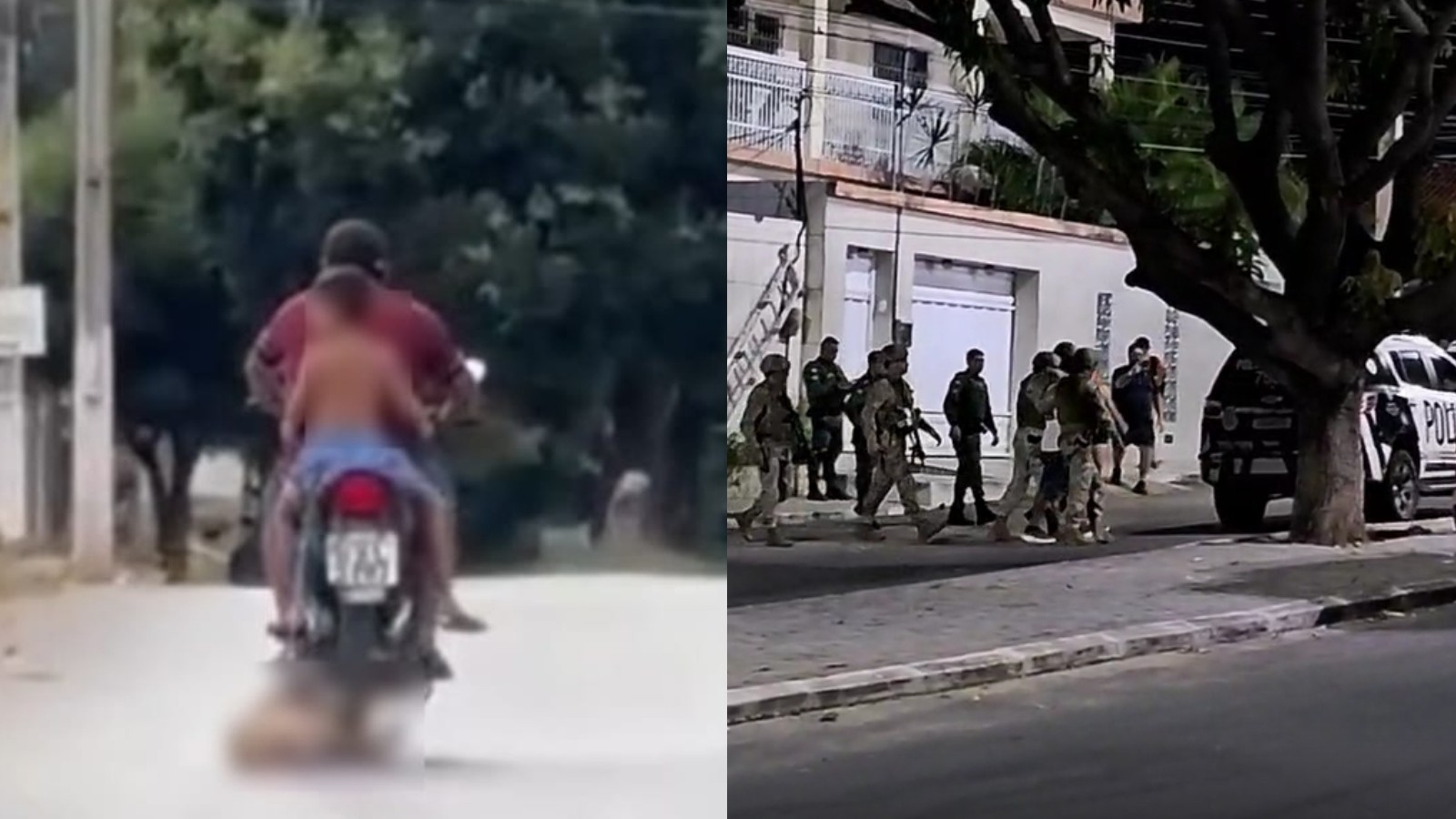 Motociclista pilota arrastando cachorro amarrado a veículo no Ceará; imagem é forte