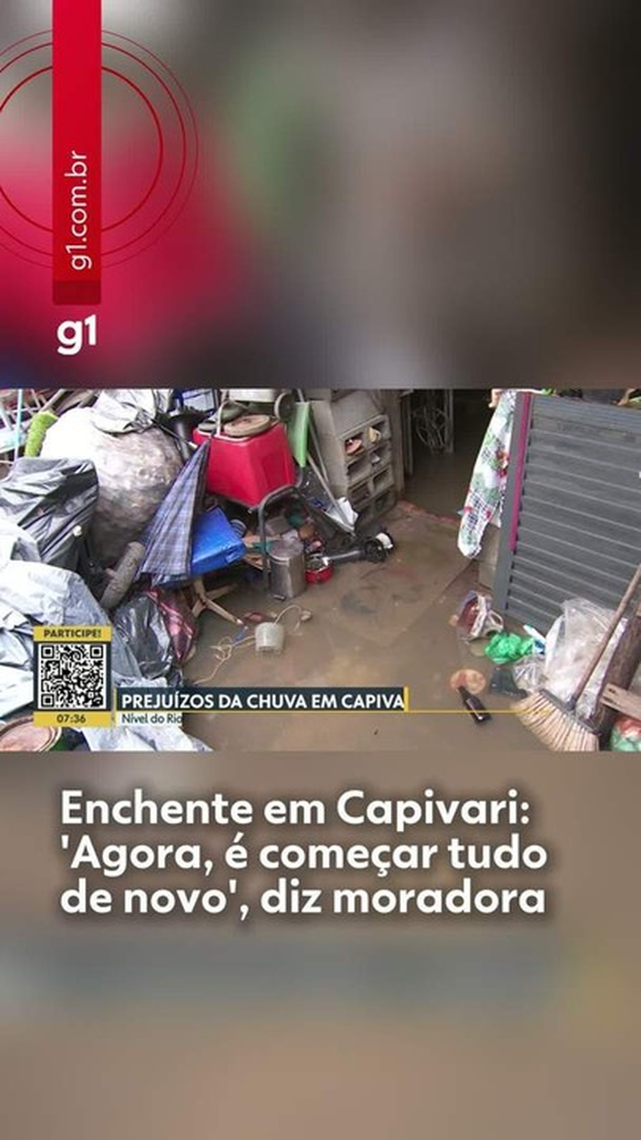 Rio Capivari começa a baixar após alagar bairros e deixar famílias desabrigadas: 'Agora, é começar tudo de novo', diz moradora