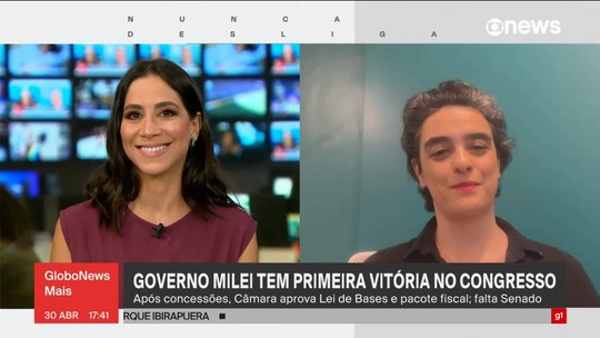 Governo Milei tem primeira vitória no Congresso - Programa: GloboNews Mais 