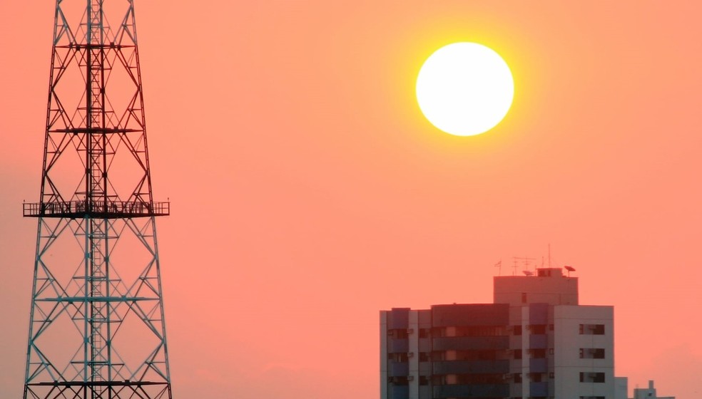 Cuiabá registra o dia mais quente do ano, com 41,2°C — Foto: Fablicio Rodrigues