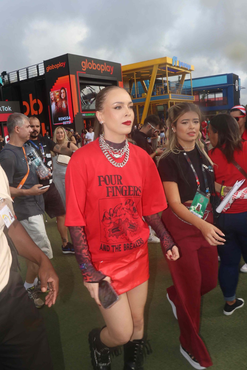 Tata Estaniecki no segundo dia de Rock in Rio 2022 — Foto: Rogério Fidalgo/Agnews