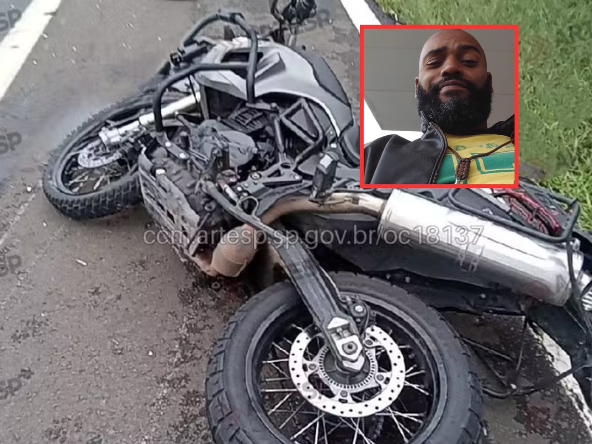 Identificado motociclista que morreu após bater na traseira de caminhão no interior de SP