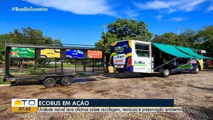 Ecobus: unidade móvel leva oficinas sobre preservação ambiental para cidades do TO