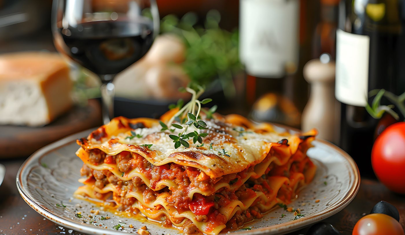 Os melhores vinhos para diferentes sabores de lasanhas