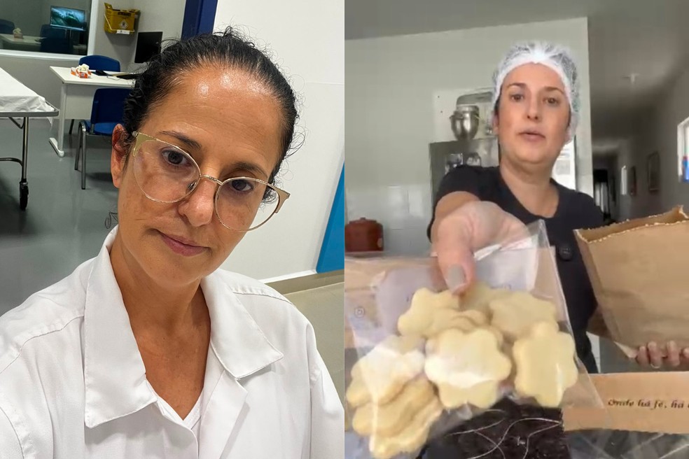 Renata divide a rotina entre os estudos e a produção dos biscoitos. — Foto: Arquivo pessoal