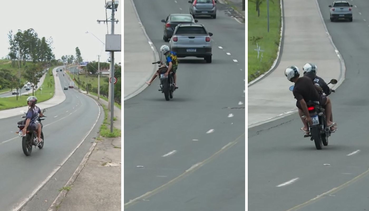 Campinas tem média de 900 flagrantes por dia de motociclistas que escondem a placa para fugir da fiscalização