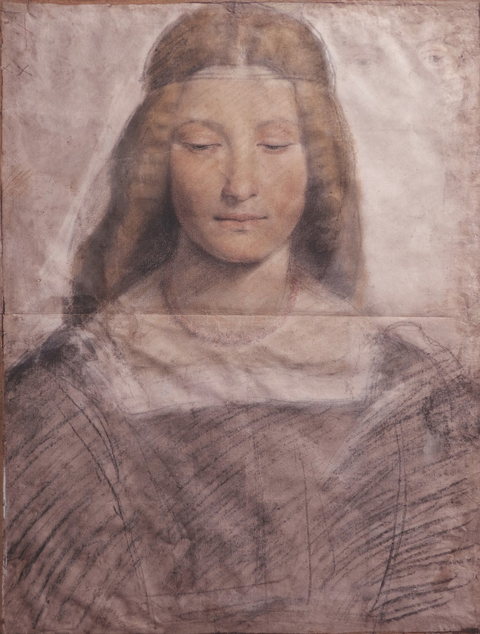 Esboço de Giovanni Antonio Boltraffio de uma mulher considerada Isabella de Aragão. — Foto: Wikimedia/Domínio Público