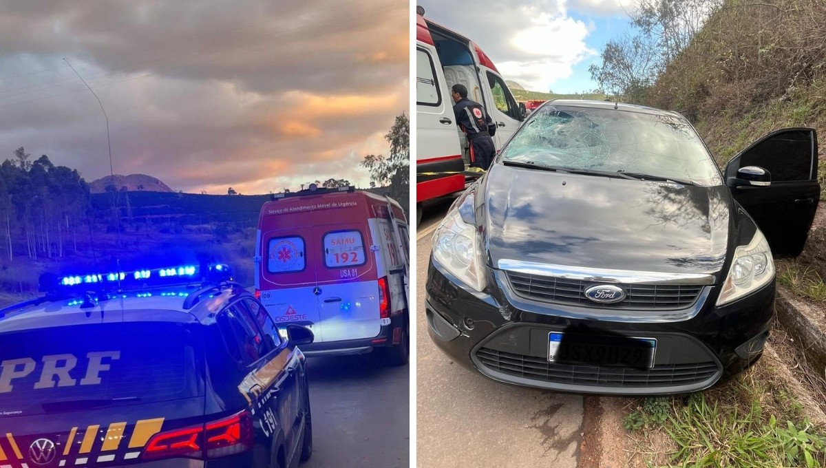 Menino de 12 anos morre após ser atropelado por carro na BR-262, em Manhuaçu