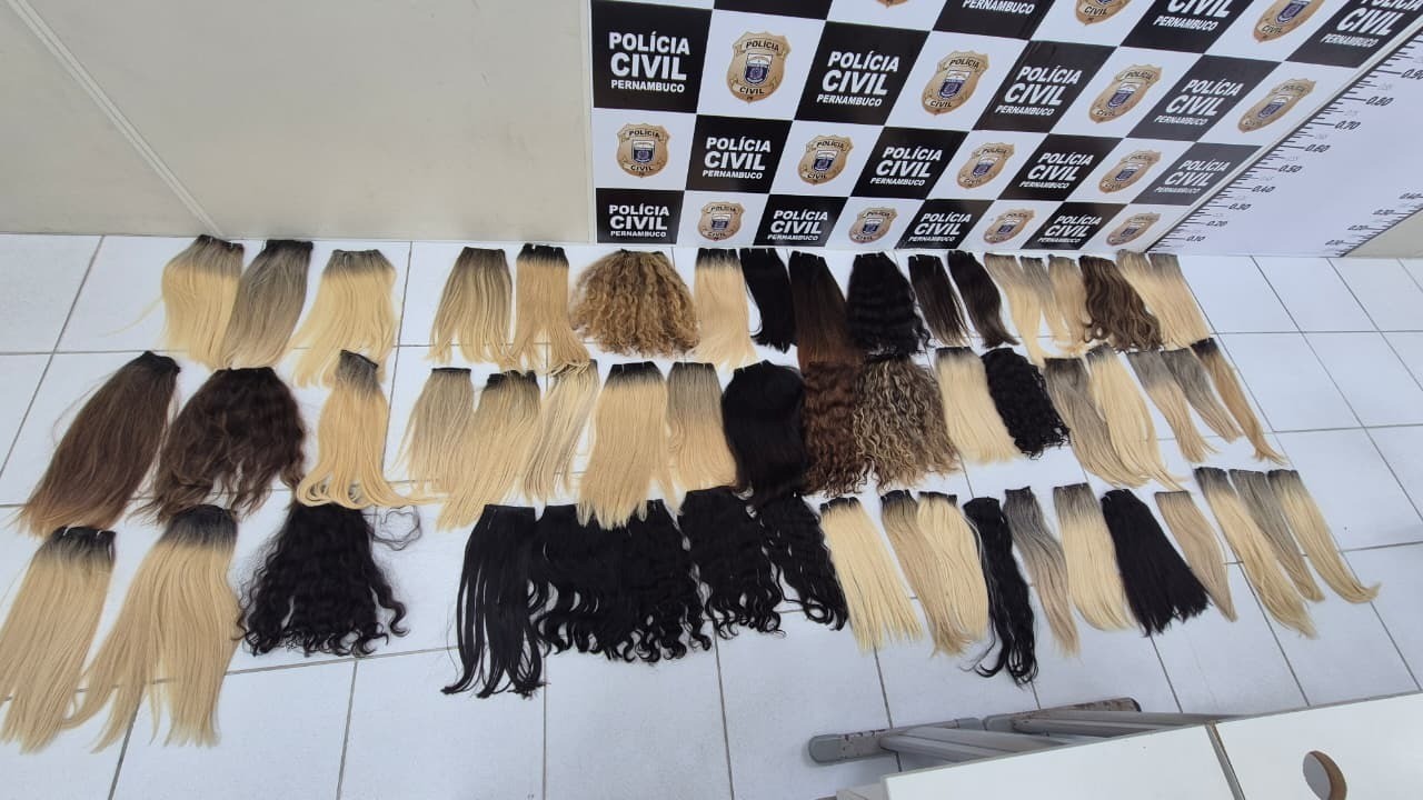 Polícia recupera em Recife apliques de cabelo roubados de salão em Natal e avaliados em R$ 250 mil