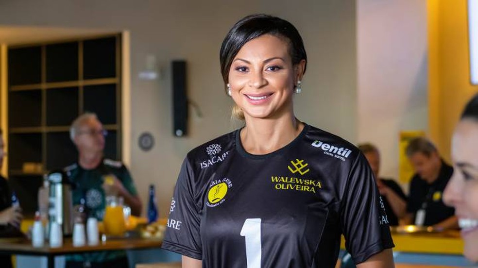 Walewska Oliveira foi atleta do Praia Clube — Foto: Praia Clube