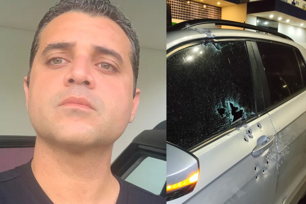 Delegado exonerado de cargo de chefia é alvo de ataque a tiros em Sorriso (MT) — Foto: Reprodução