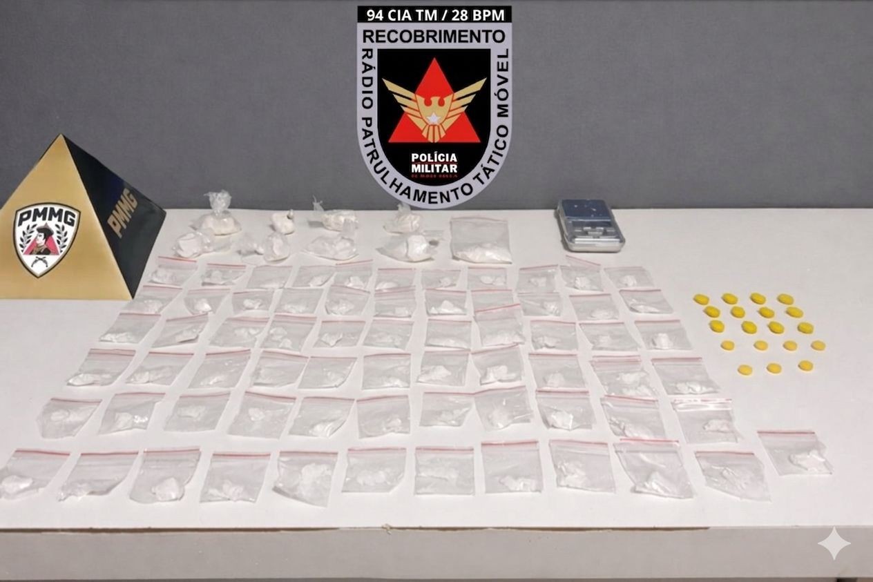 Adolescente é detido após ameaçar personal e ser flagrado com cocaína e ecstasy em Unaí