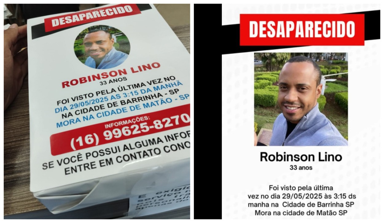 Família espalha cartazes com foto de representante comercial desaparecido há mais de um mês 