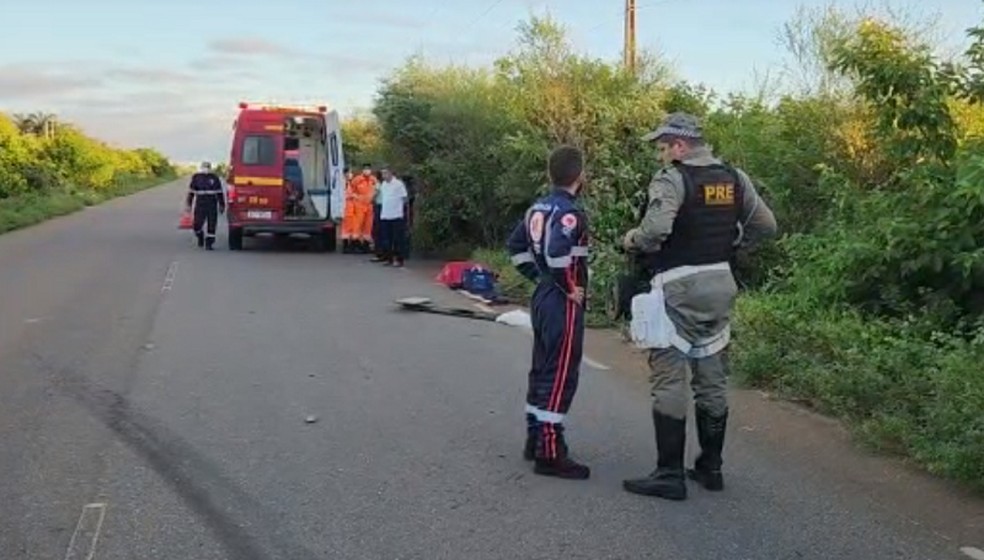 Acidente aconteceu na zona rural de Mossoró, no Oeste potiguar — Foto: Gilli Maia/O Câmera