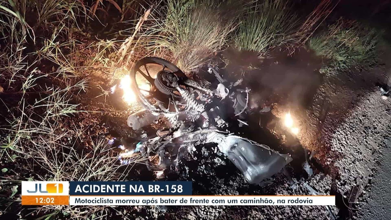 Motociclista morre após bater de frente com um caminhão na BR-158, no sul do Pará