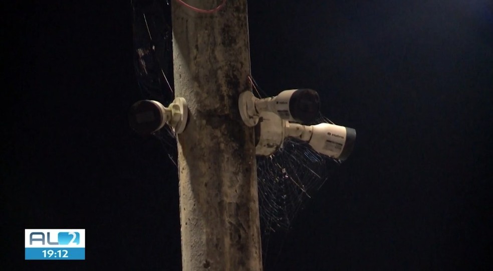 Câmeras de videomonitoramento auxiliam no combate à violência — Foto: Reprodução/TV Gazeta
