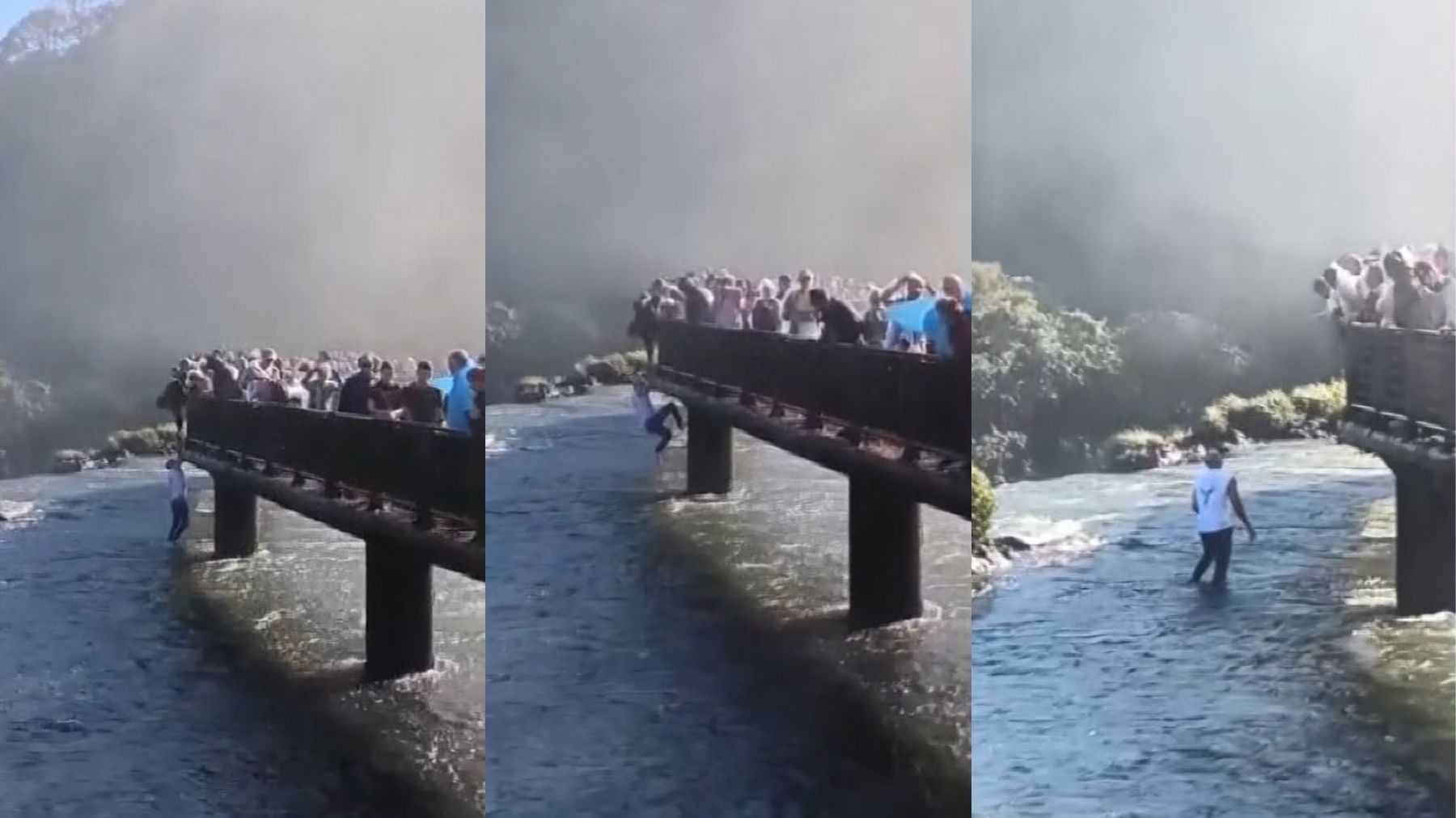 Turista que pulou nas Cataratas do Iguaçu para pegar celular é multado em quase R$ 8 mil