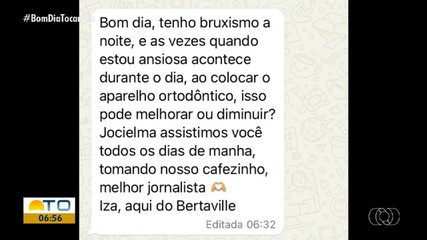 Especialista responde dúvidas sobre bruxismo no Bom Dia Responde