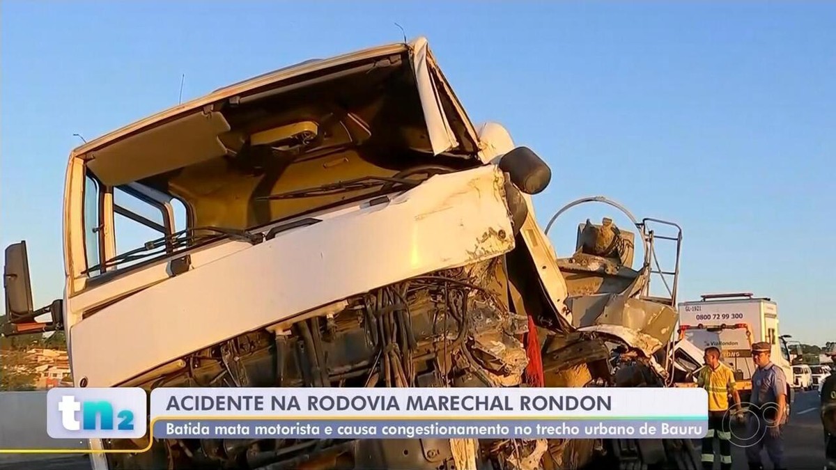 Caminhoneiro morre em acidente na Rodovia Marechal Rondon em Bauru ...