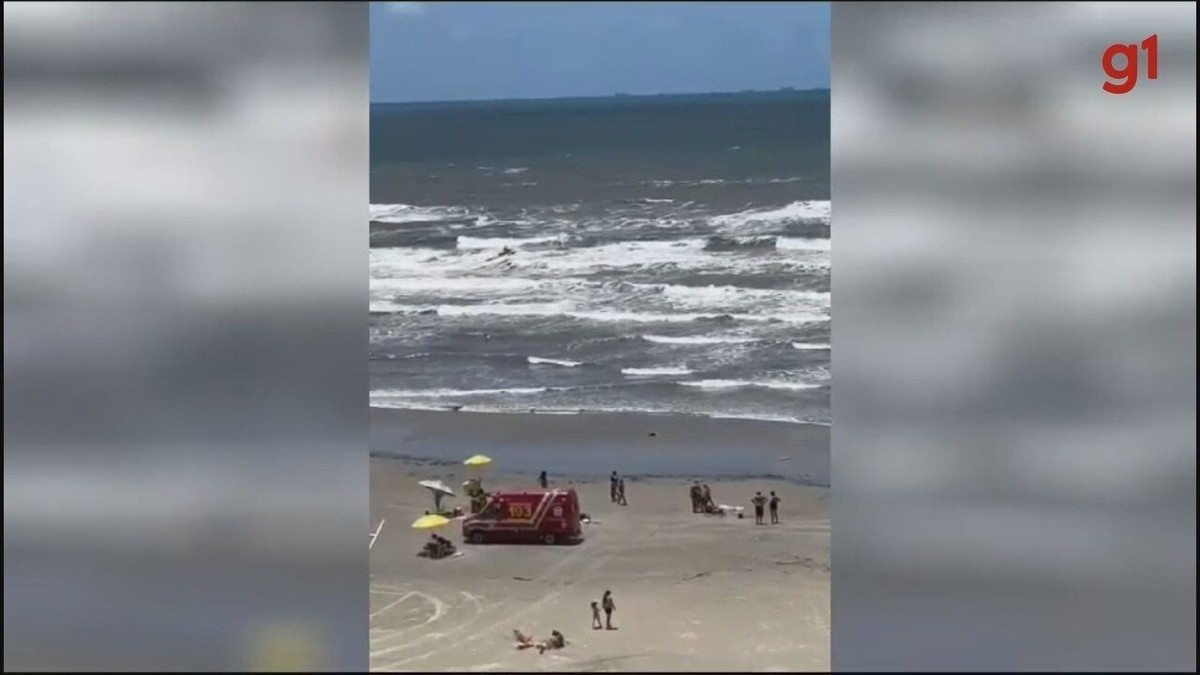 Homem morre ao tentar salvar prima de afogamento em praia do litoral de SP