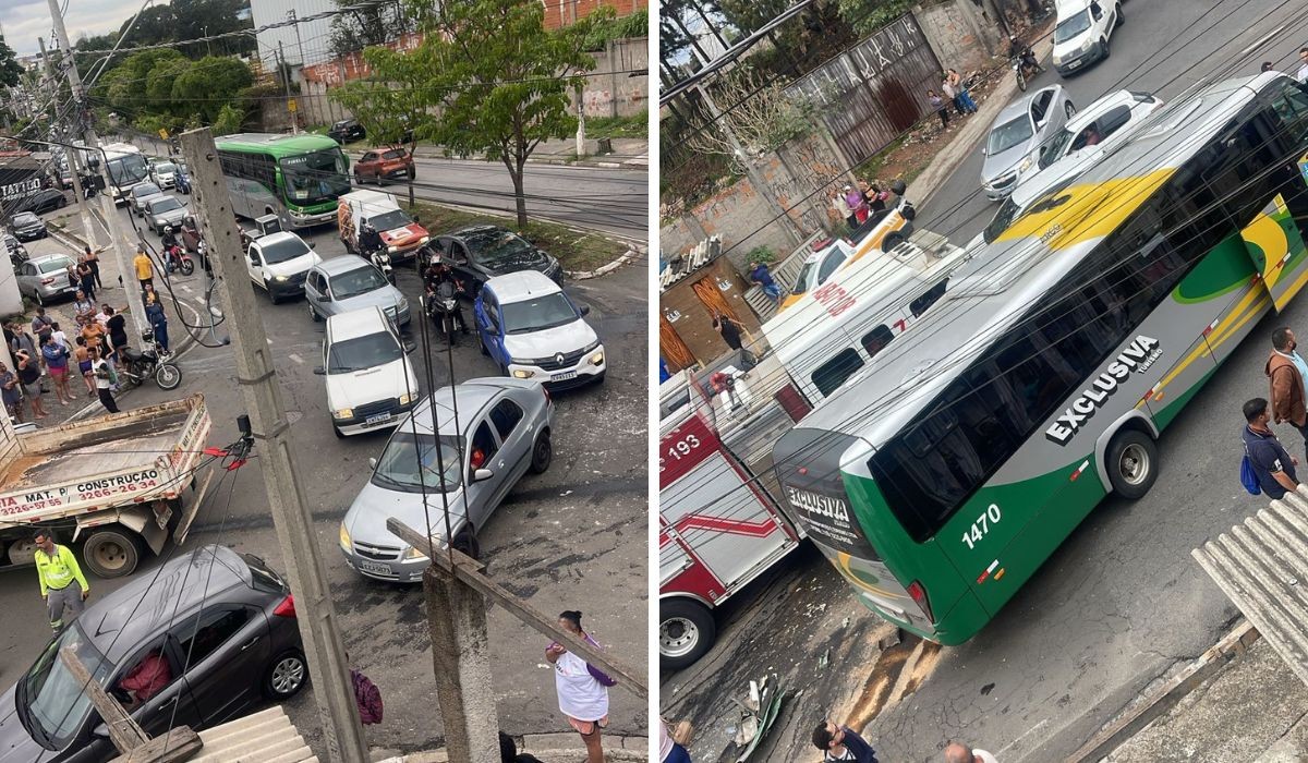 VÍDEO: caminhão desgovernado atinge ônibus e dois carros e deixa dois feridos em Campinas