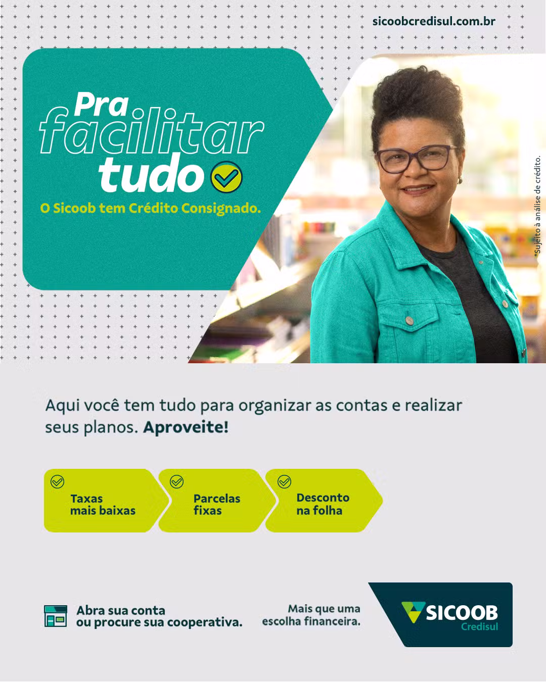 Crédito Consignado da Sicoob Credisul oferece mais facilidade e economia