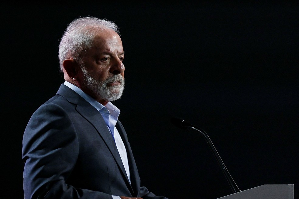 Lula discursa durante a abertura oficial da COP em Belém — Foto: Reuters/Adriano Machado