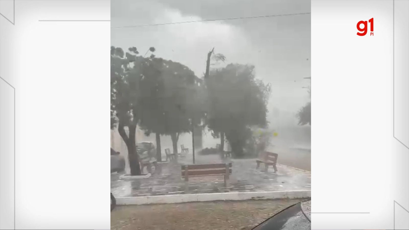 VÍDEO: Microexplosão atmosférica é registrada no PI: 'Semelhante ao tornado', diz climatologista