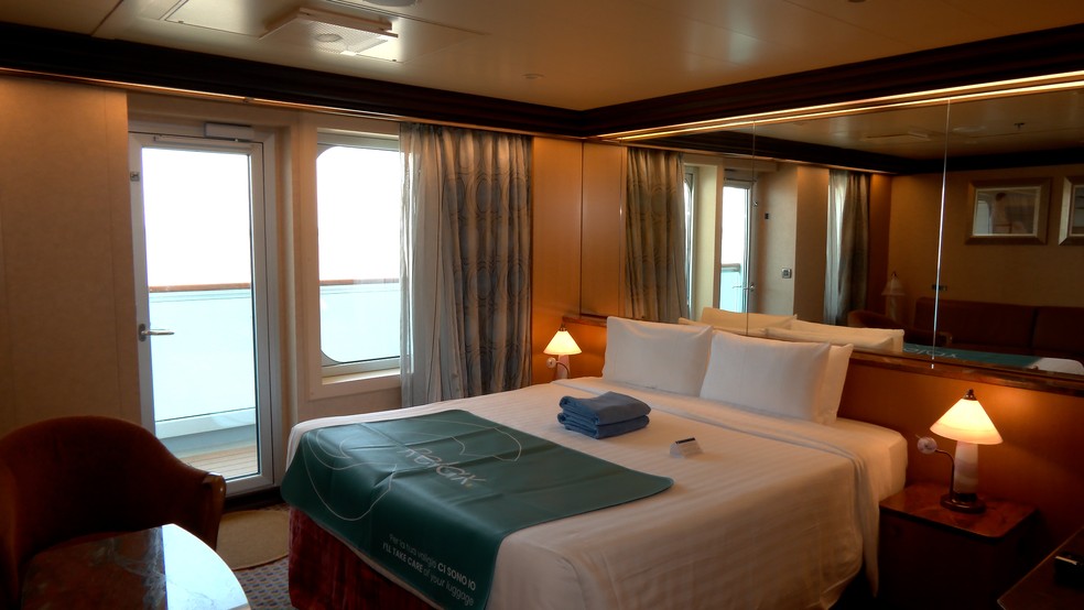 Quartos de um dos navios transatlânticos para COP 30 em Belém. — Foto: Reginaldo Gonçalves/TV Liberal