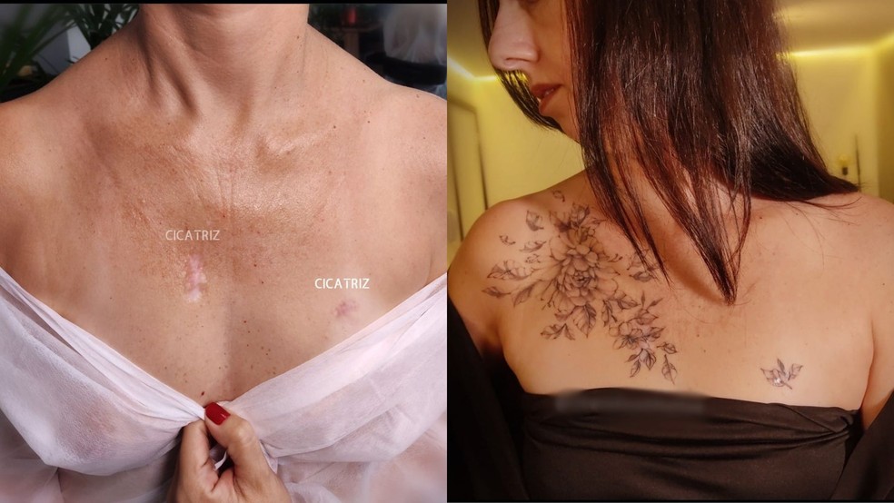 Tatuadora de Bauru diz que a tatuagem assumiu um significado de amenizar marcas que trazem desconforto  — Foto: Cintia Cavalcanti/Arquivo Pessoal