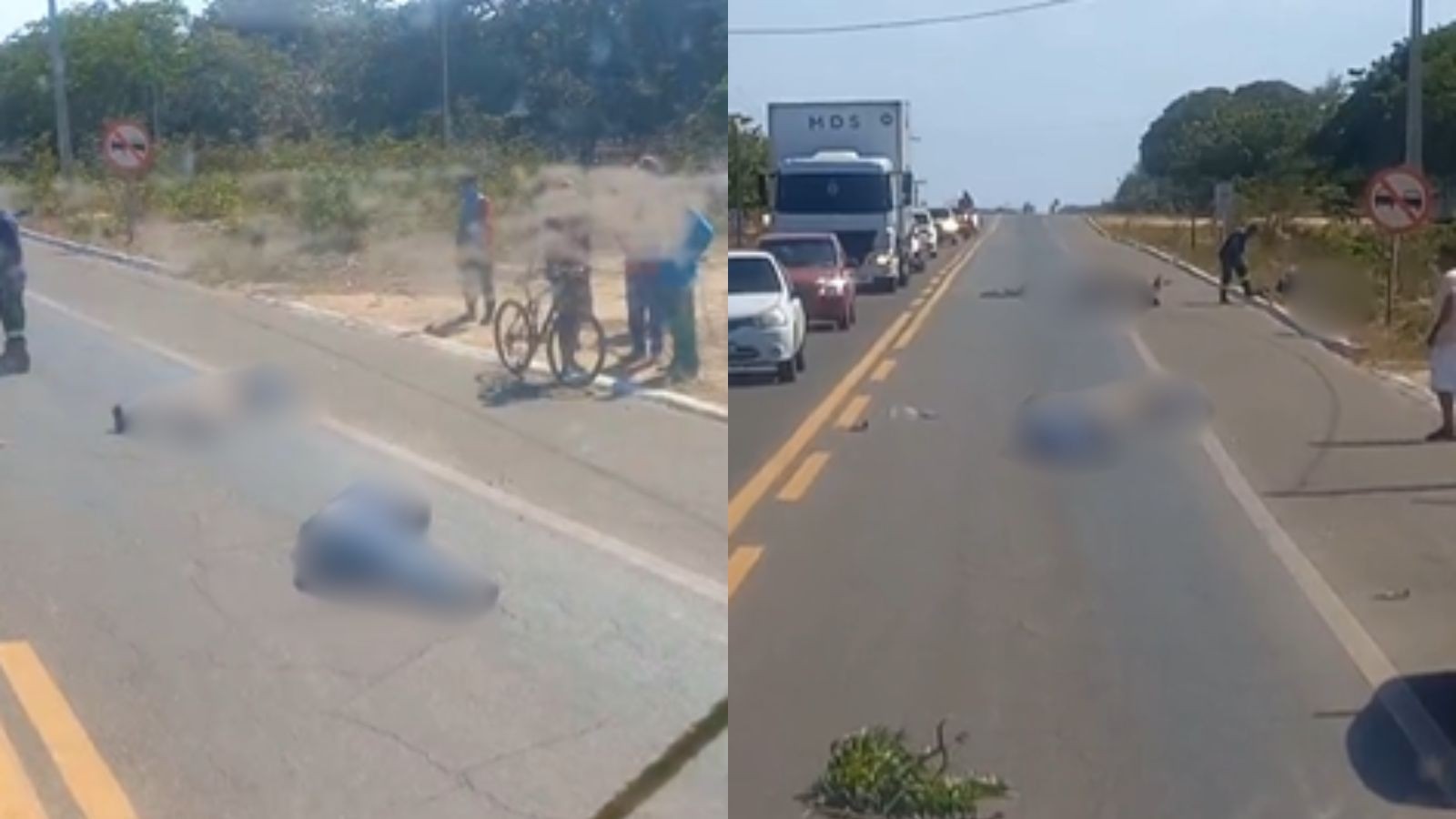 Três pessoas ficam gravemente feridas após acidente na BR-343 em Parnaíba