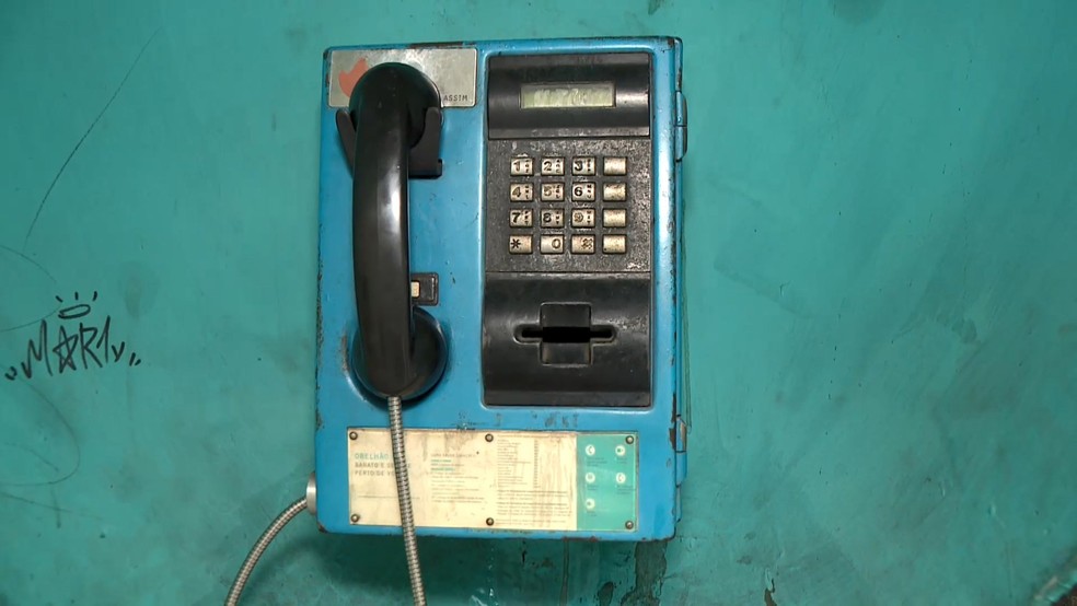 Orelhões no ES — Foto: Reprodução/TV Gazeta