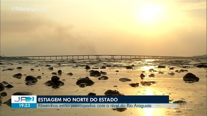 Ribierinhos estão preocupados com nível do rio Araguaia