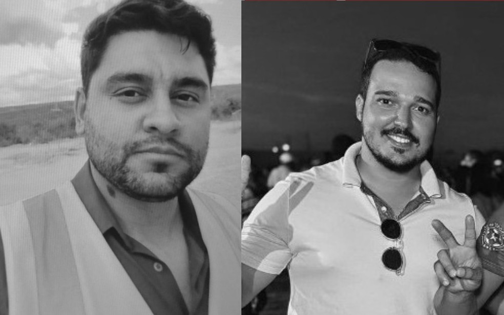 As vítimas foram identificadas como Iago Mendes Almeida e Bruno Pereira Amaral. — Foto: Reprodução/Redes Sociais