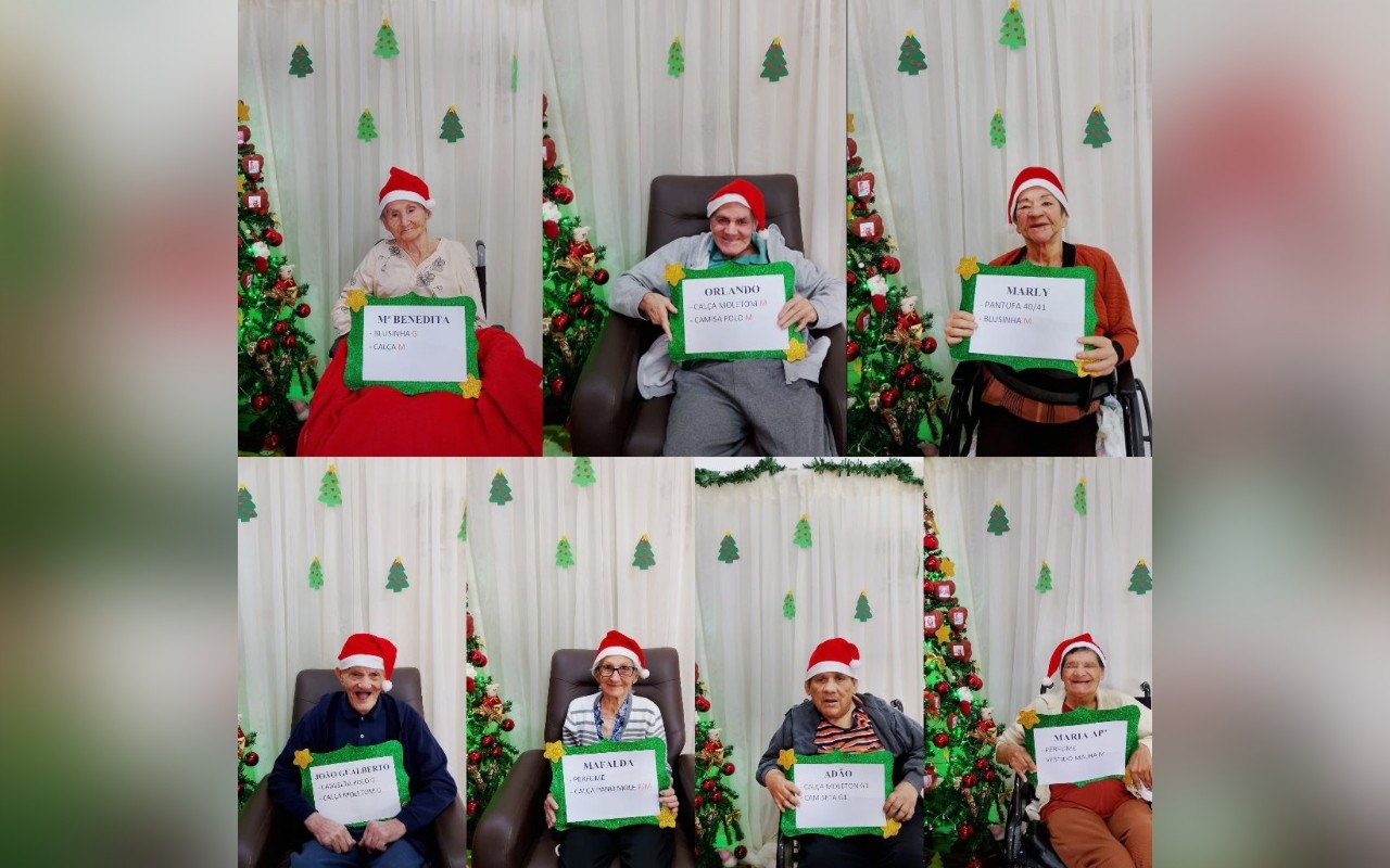 Pantufa, tiara, perfume, camiseta, meia de pilates: idosos de lar no interior de SP escrevem pedidos de Natal 