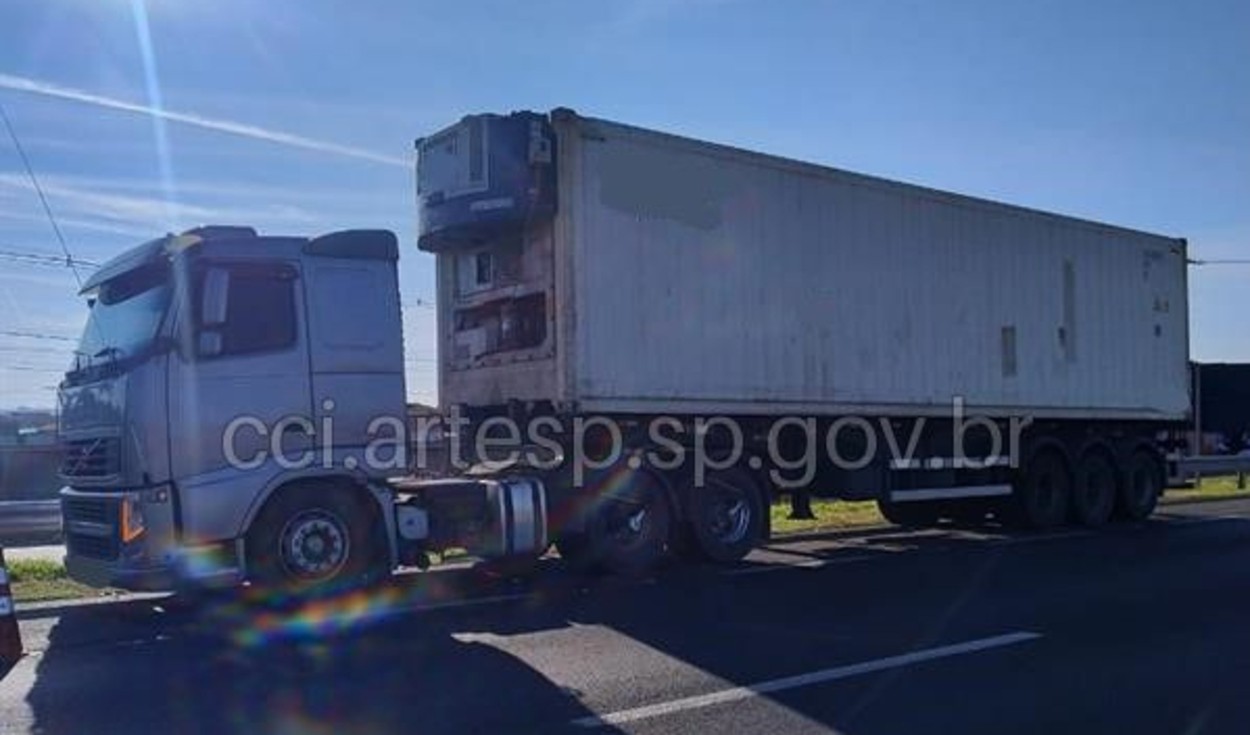 Pedestre morre após ser atropelado por carreta na Rodovia Washington Luís em Ibaté
