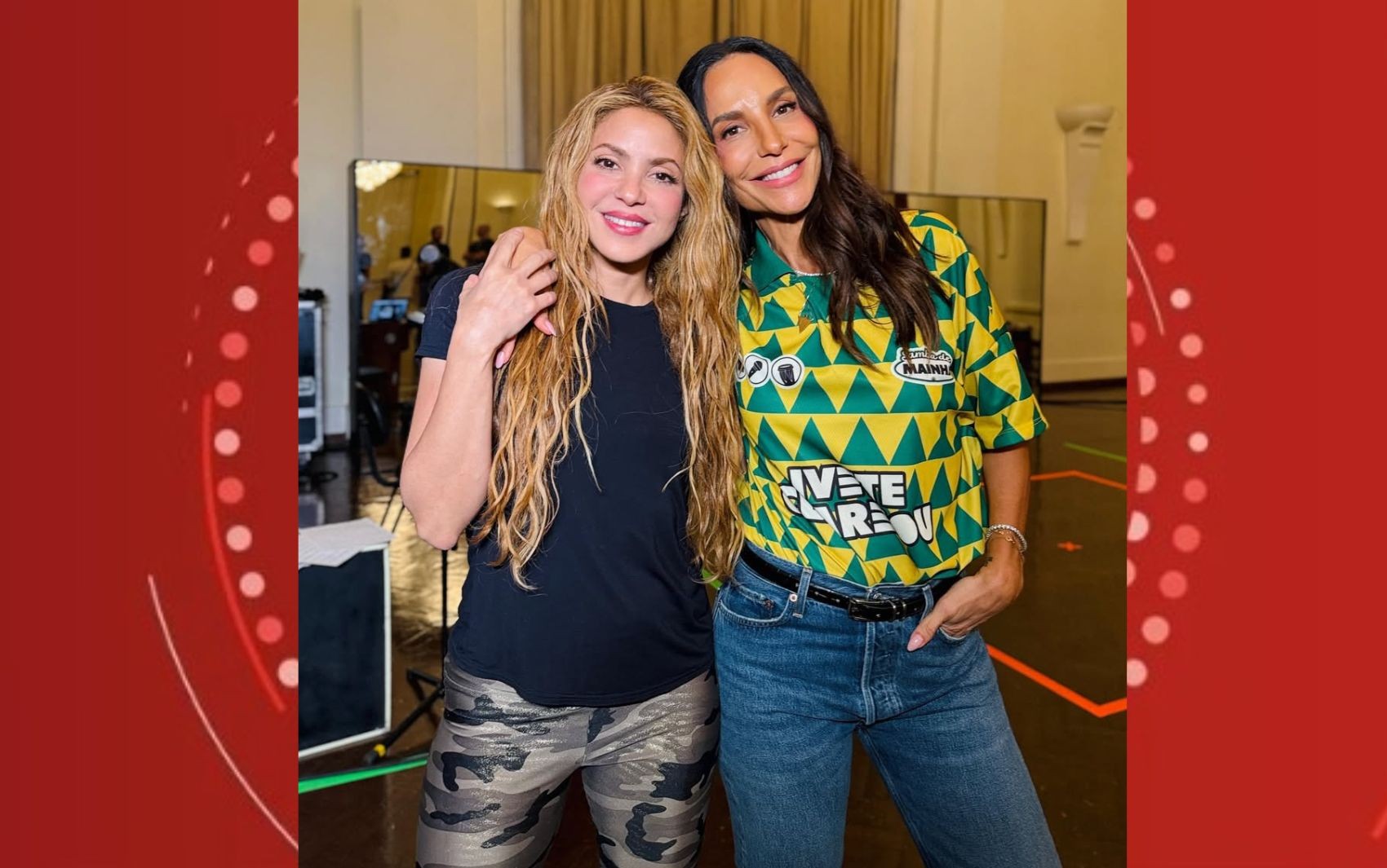 Ivete Sangalo se declara para Shakira: 'Mulher que inspira, transforma e se movimenta'