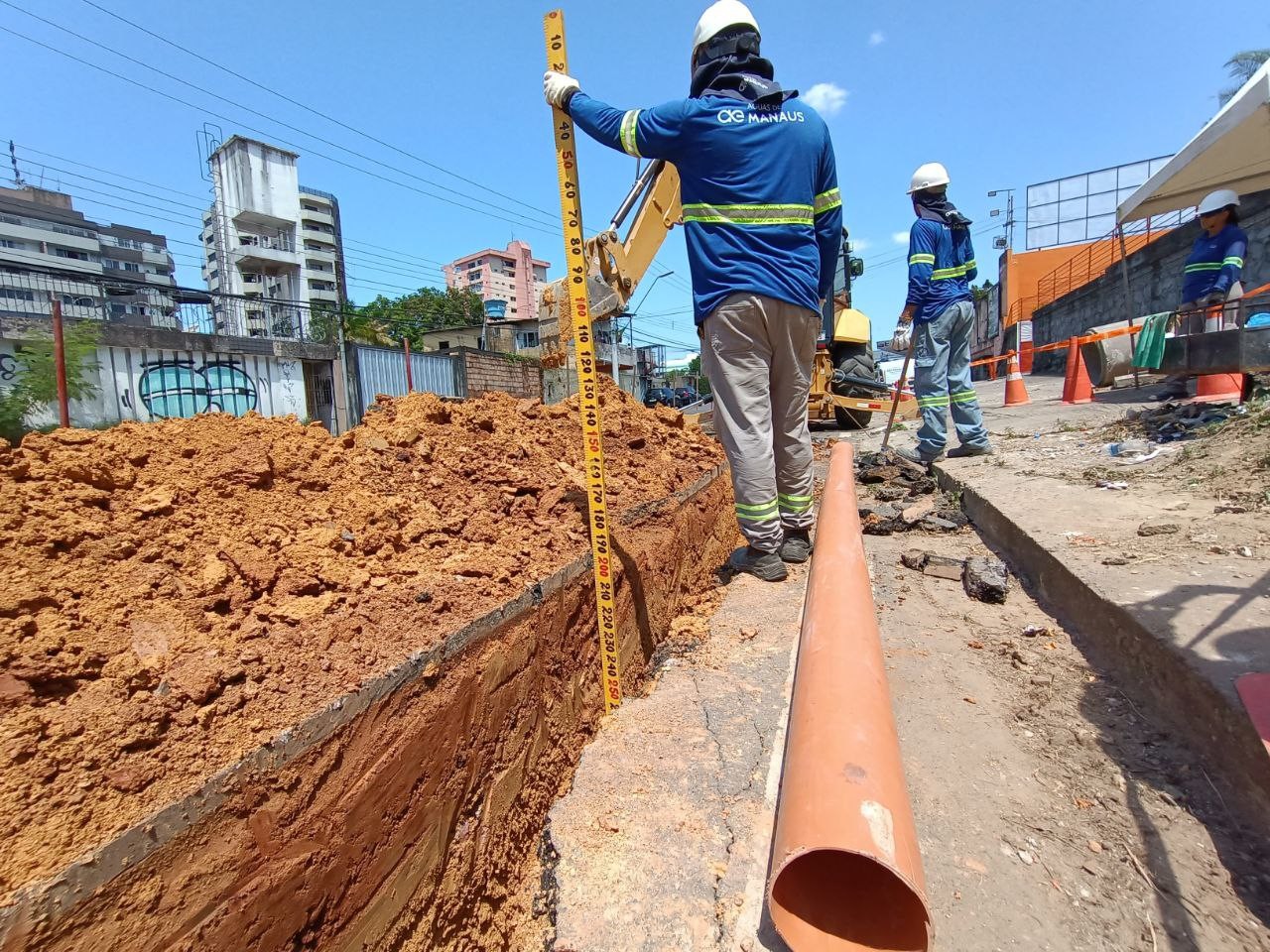 Trata Bem Manaus: 12 regiões de Manaus terão obras de esgoto nesta semana