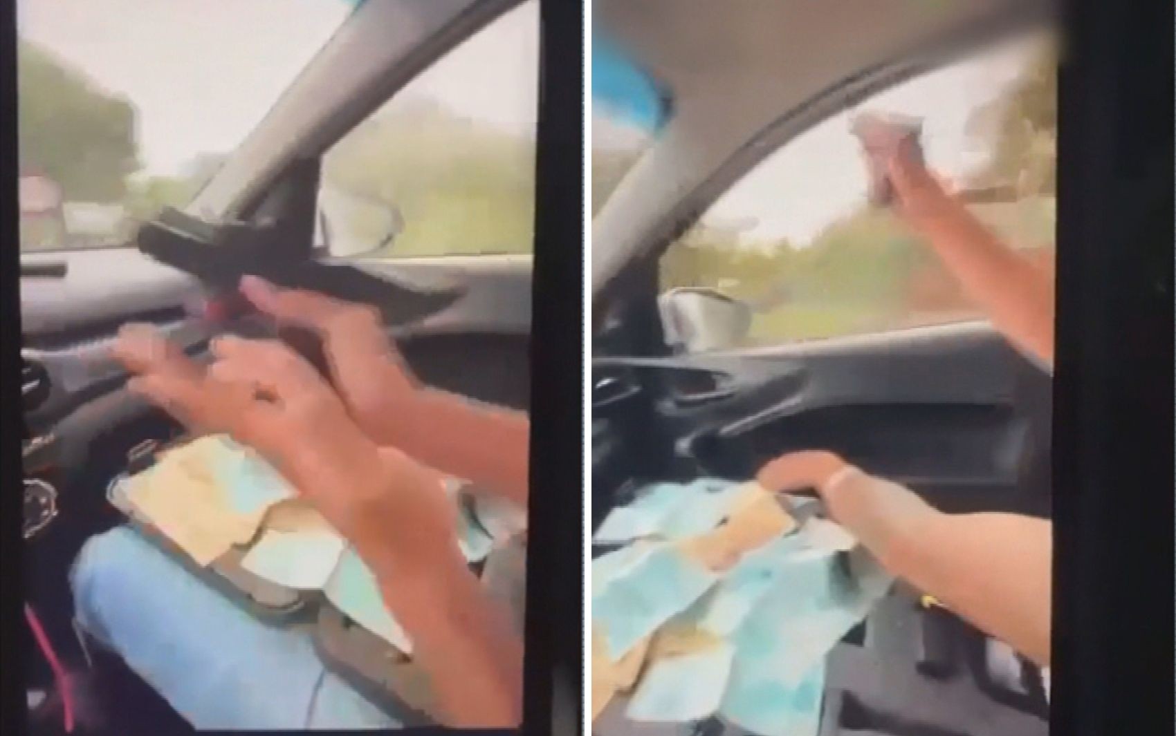 Jovem posta vídeo atirando de dentro de carro, ostentando dinheiro e é preso 