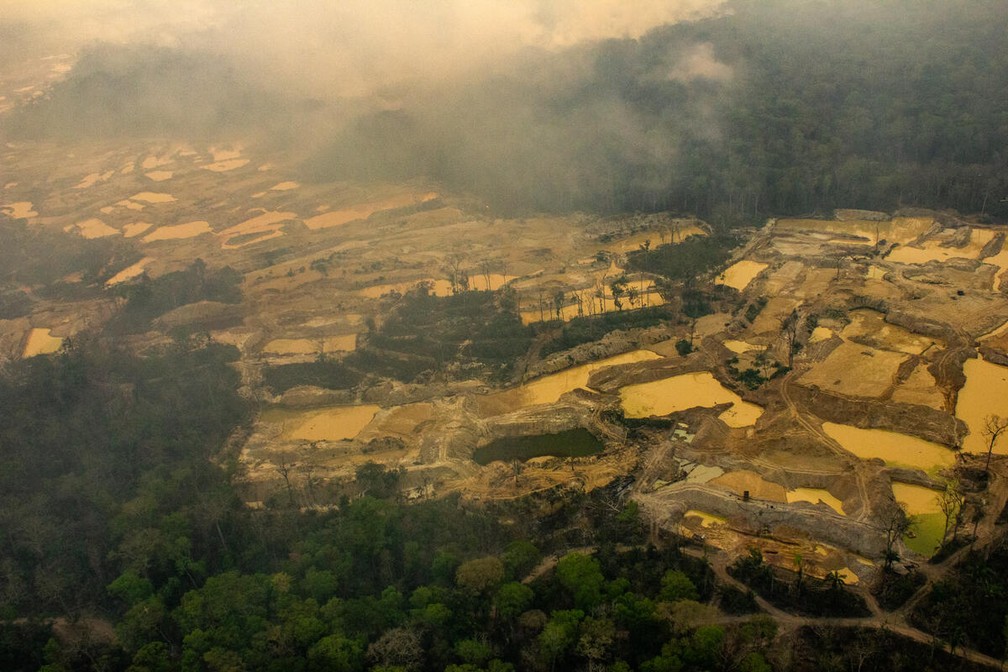 Terra Indígena Sararé é tomada por garimpeiros — Foto:  Fábio Bispo/Greenpeace