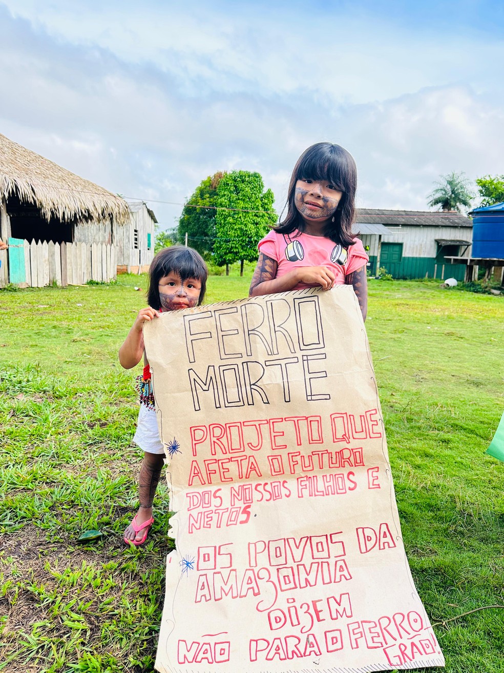 No Dia dos Povos Indígenas, lideranças cobram por demarcação de território no Pará. — Foto: Divulgação