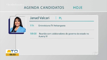 Confira a agenda dos candidatos à Prefeitura de Palmas desta quarta-feira (25)