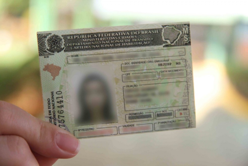 Nova norma será aplicada para fotos de documentos como a CNH. — Foto: Detran/MS