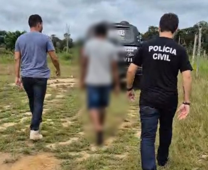 Homem é preso suspeito de estuprar e manter em cárcere mulher grávida de oito meses no Amazonas