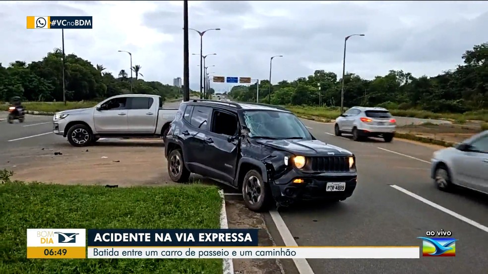 Acidente na Via Expressa — Foto: Divulgação/ TV Mirante