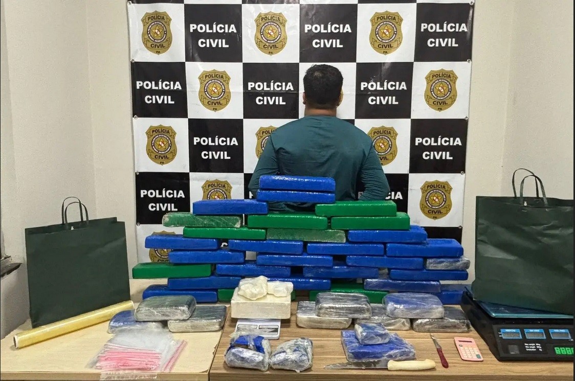 Polícia Civil apreende 40 kg de drogas e prende suspeito em Parauapebas