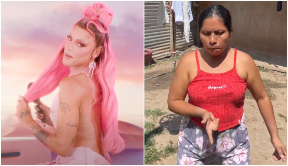 Pabllo Vittar (à esq.) e Lis Padilla (à dir.) — Foto: Reprodução