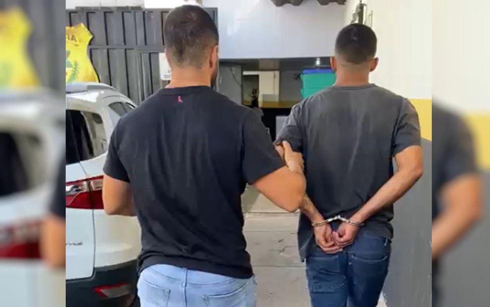 Jovem é preso suspeito de matar amigo a tiros por causa de briga por R$ 100 em Luziânia, Goiás — Foto: Divulgação/Polícia Civil