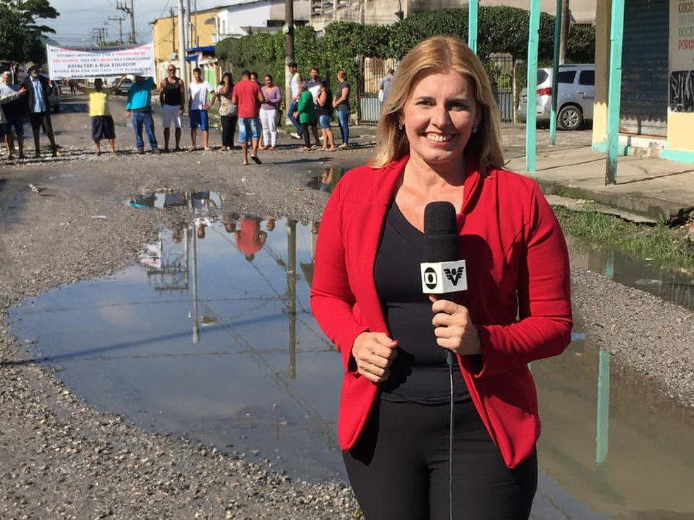 Solange Freitas foi repórter de rede da TV Tribuna — Foto: Arquivo Pessoal