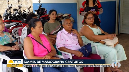 Carreta do Hospital de Amor oferece exames de mamografia gratuitos em Porto Nacional